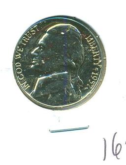 1957 PROOF JEFFERSON NICKEL