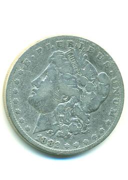 1882 MORGAN SILVER DOLLAR