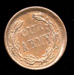 1863 ... Our Army ... Civil War Token