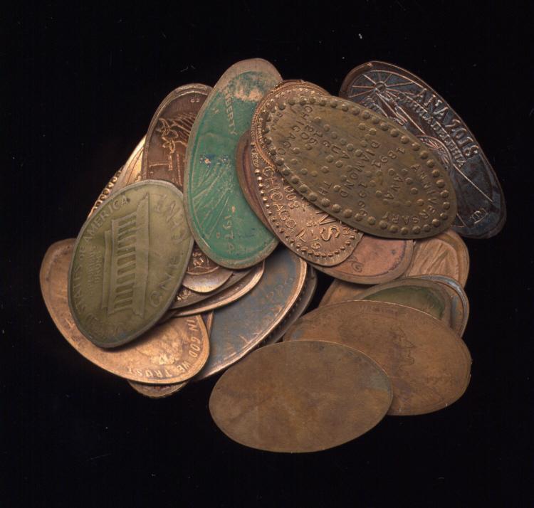 20 Elongated / Smashed Pennies