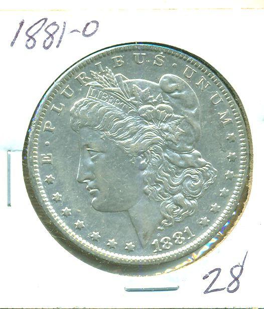 1881-O MORGAN SILVER DOLLAR