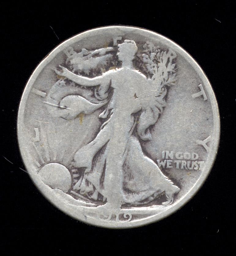 1919-D ... Walking Liberty Half Dollar