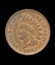 1907 ... XF Extra Fine ... Indian Head Penny