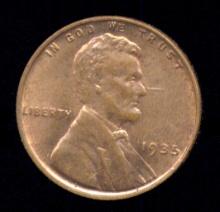 1935 ... Choice RB UNC ... Lincoln Cent / Penny