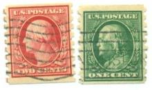 1910 COIL STAMPS