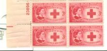 PLATE BLK OF 4 MNH 3c STAMPS
