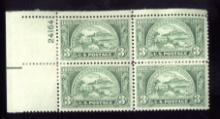 OLD 3 Cents Stamps ... Plate Block of 4 ... Post Office Fresh ... MNH