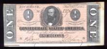 $1 Confederate Bank Note ... CRISP  UNC ... REAL