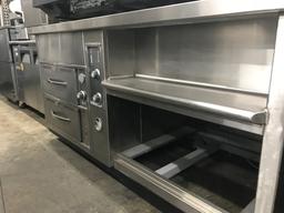 All Stainless Steel 93" Table with Wells 2 Pan Drop ins