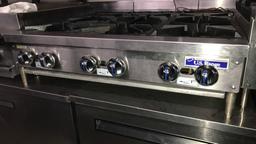 U.S RANGE COUNTERTOP 6 BURNER RANGE