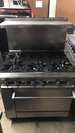 DCS 6 BURNER RANGE W/ OVEN BELOW