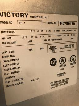 Victory 1 ss door freezer