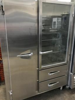 TRUE REFRIGERATOR/ FREEZER AND 2 DRAWERS