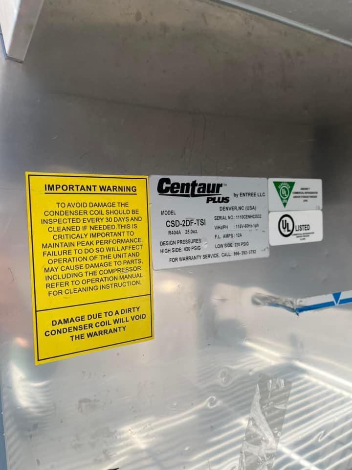 Centaur Plus 2 Door Freezer