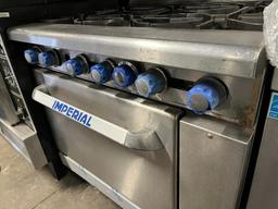 Imperial 6 Burner Gas Range w/Oven Below
