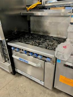 Imperial 6 Burner Gas Range w/Oven Below
