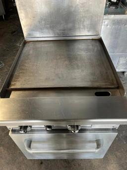 Atosa 24” Gas Griddle w/ Oven Below & Overshelf