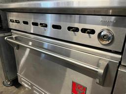 Wolf Combination Gas 4 Burner Range w/12” Griddle & Oven Below