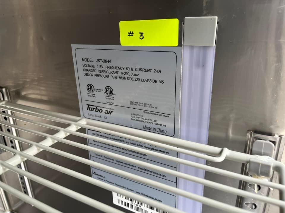 Turbo Air 36” Sandwich Prep Table #3