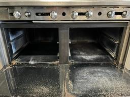 Imperial 48” Combination Range 6 Burners, 12” Griddle & 2 Ovens Below (No bottom covers provided)