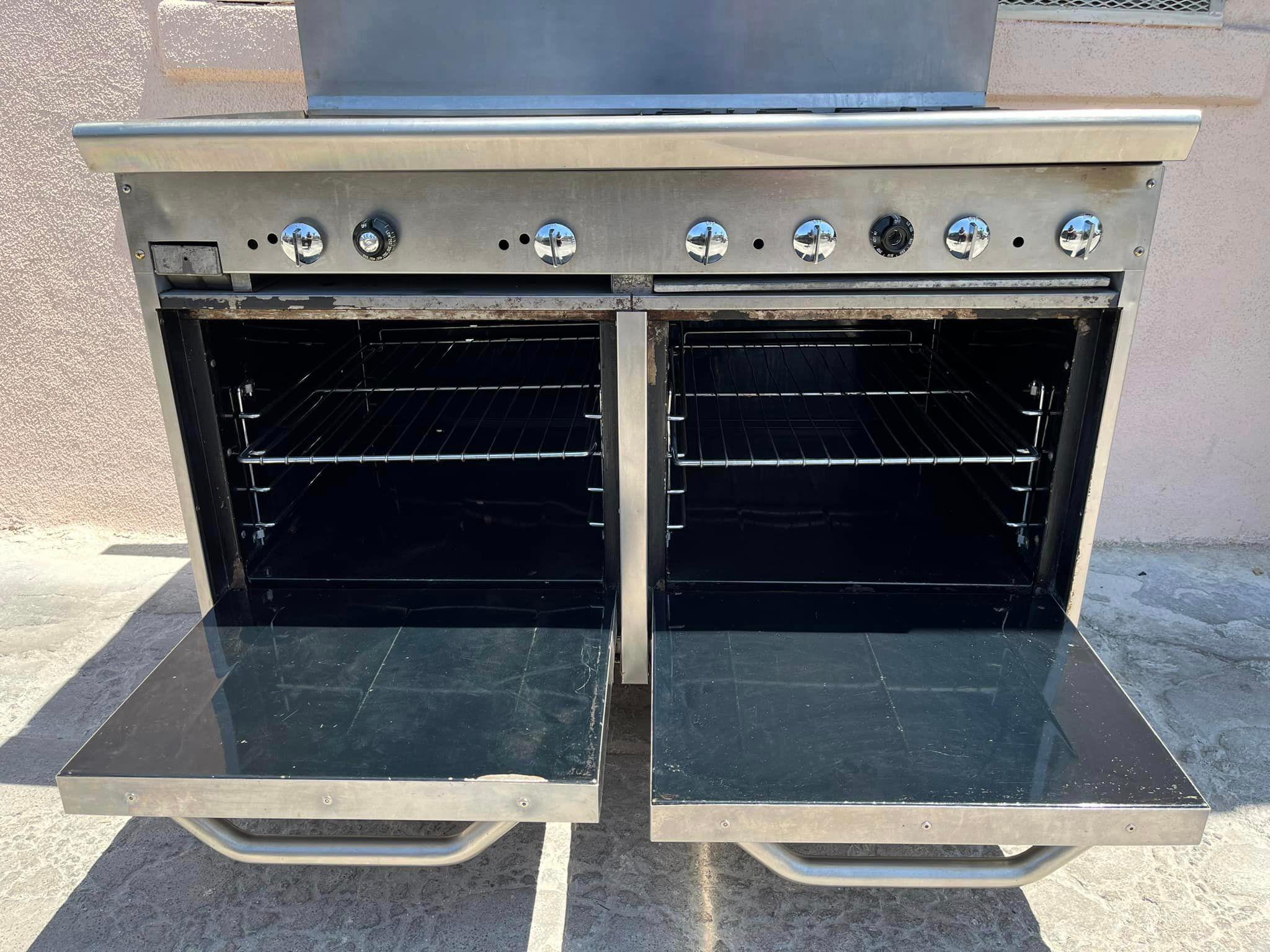 TRI STAR 48" 4 BURNER / 24" GRIDDLE W/2 OVEN