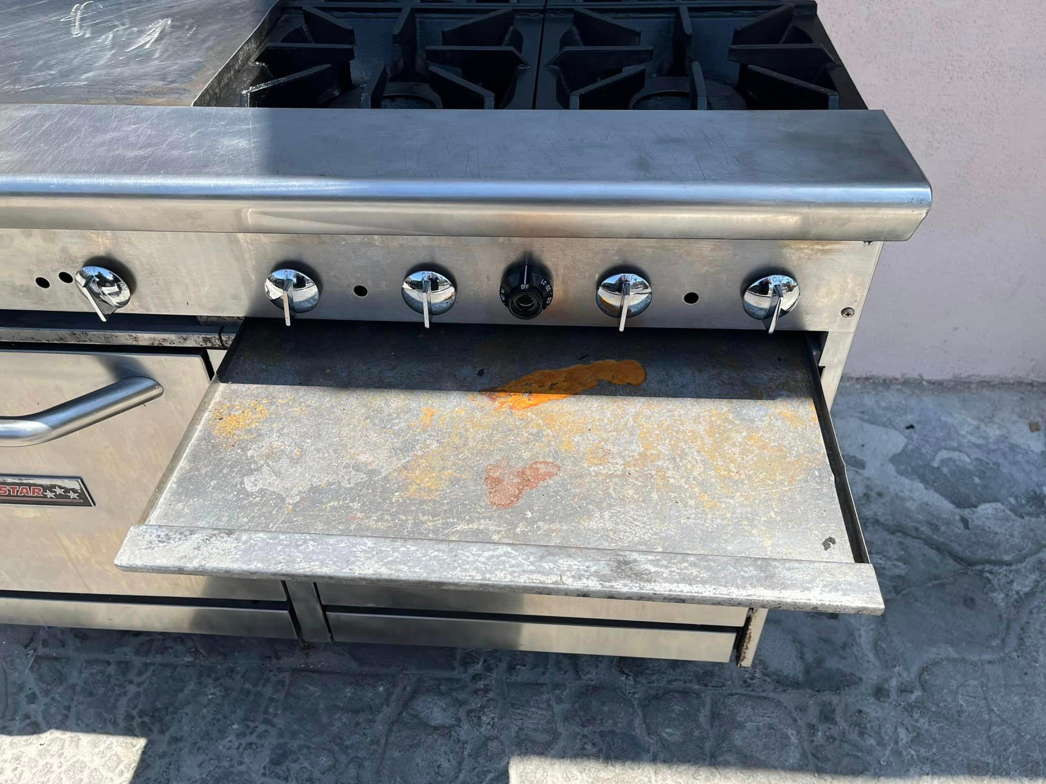 TRI STAR 48" 4 BURNER / 24" GRIDDLE W/2 OVEN