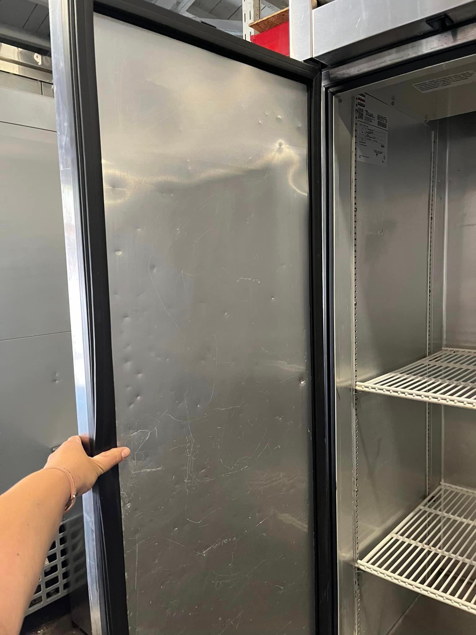 True 2 Door Refrigerator w/Digital Thermostat