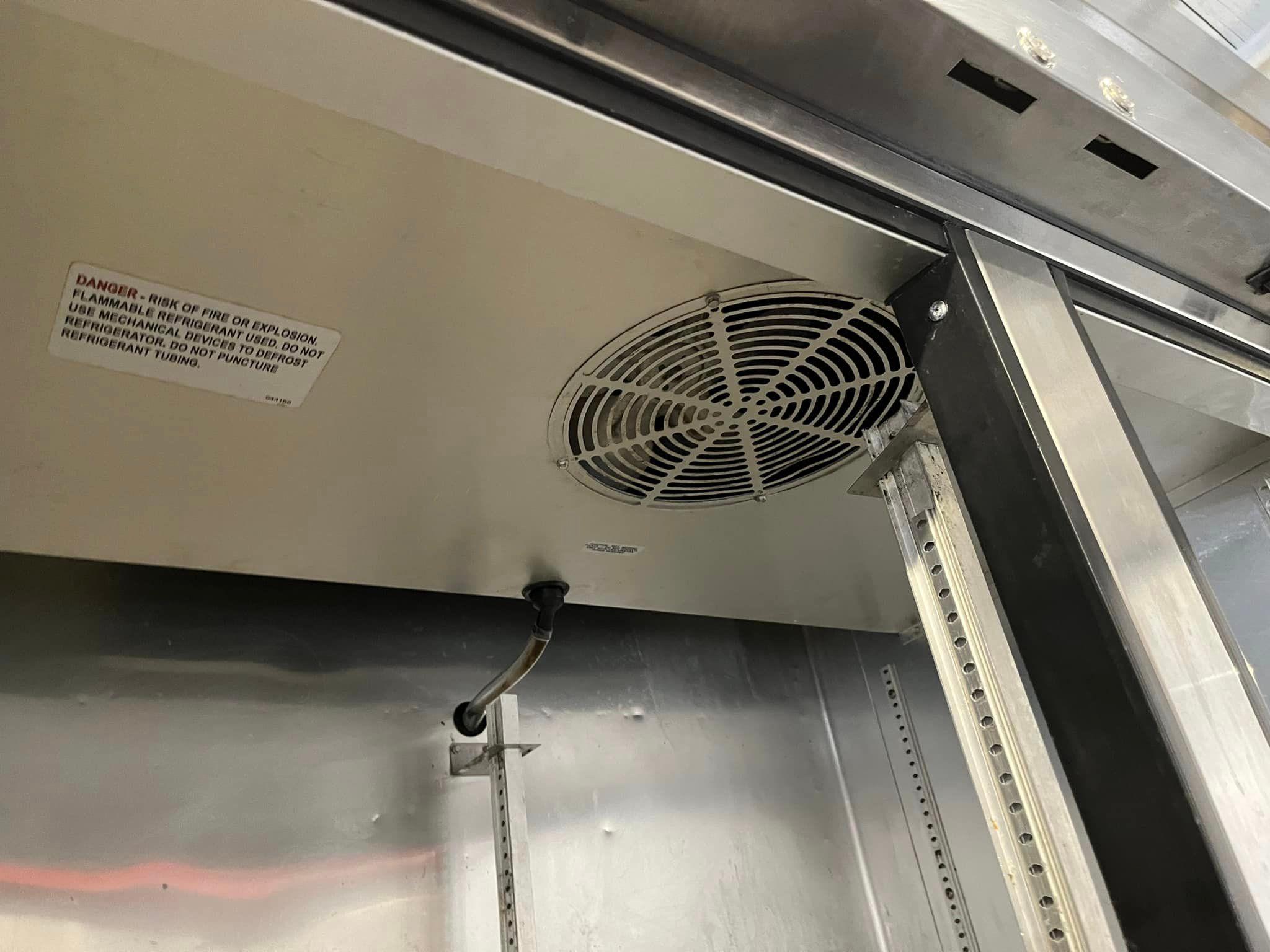 True 2 Door Refrigerator w/Digital Thermostat