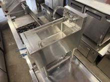 All Stainless Steel Sink 12” w x 24” d x 35 1/2” h