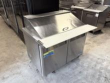 Turbo Air Megatop Prep Table 48” 2 Door Sandwich Prep Table