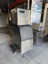 ICETRO IM-0350-AC-22 22" Full Cube Ice Machine Head W/Bin- 394 lb/24 hr, Air Cooled, 115v/1ph