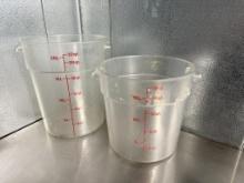 Cambro  22QT & 18QT Clear Storage Containers