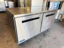 Artic Air 60" 2 Door Worktop Freezer