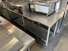 96” W x 30” D x 34 1/2” H Worktop Table w/Galvanized Bottom Shelf TESTED & WORKING