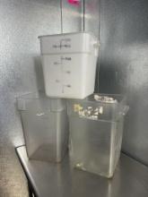 Cambro  22QT & 18Qt Storage Containers