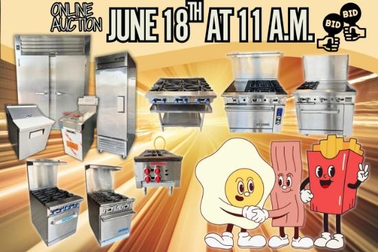 June-credible Online Restaurant Equipment Auction!