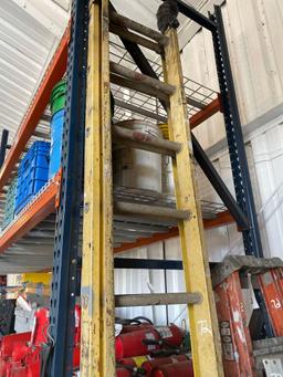 Lot of (3) Ladders - Fold Out Scaffold Board - 6' A-Frame Ladder