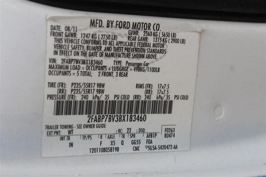 2011 FORD CROWN VIC