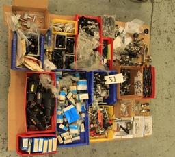Lot of misc valves, valve actuators, valve handles