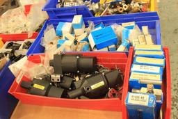 Lot of misc valves, valve actuators, valve handles