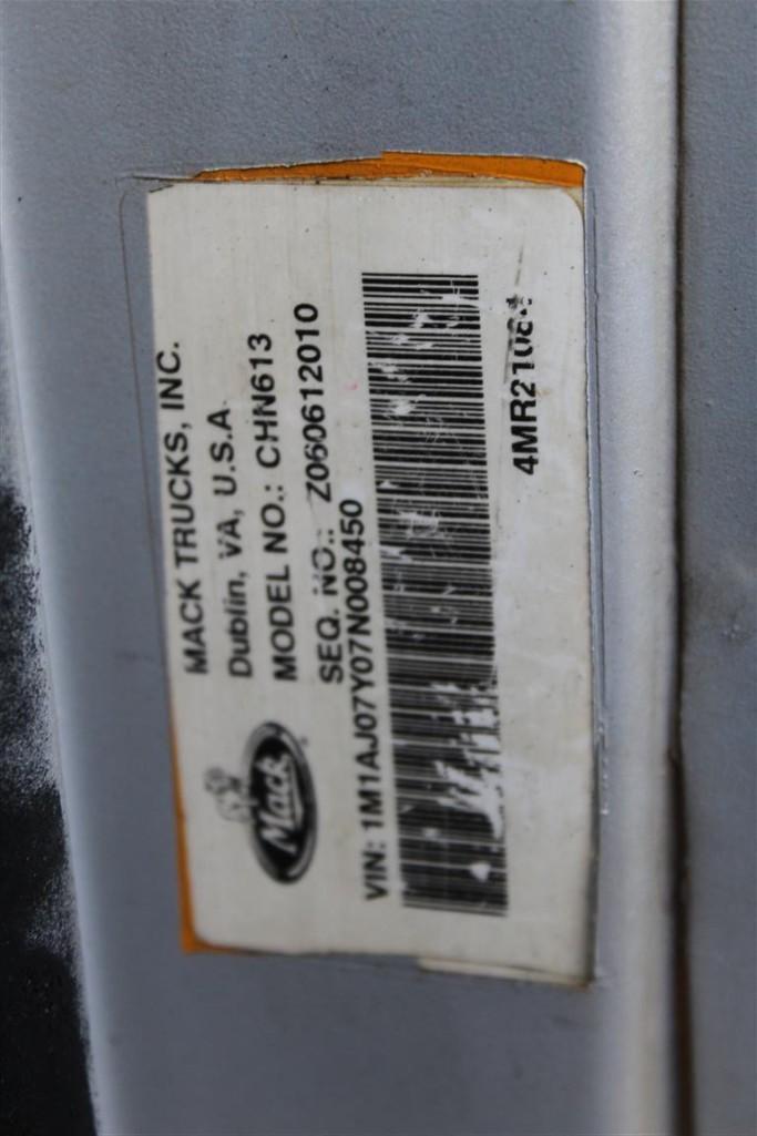 2007 MACK CHN613