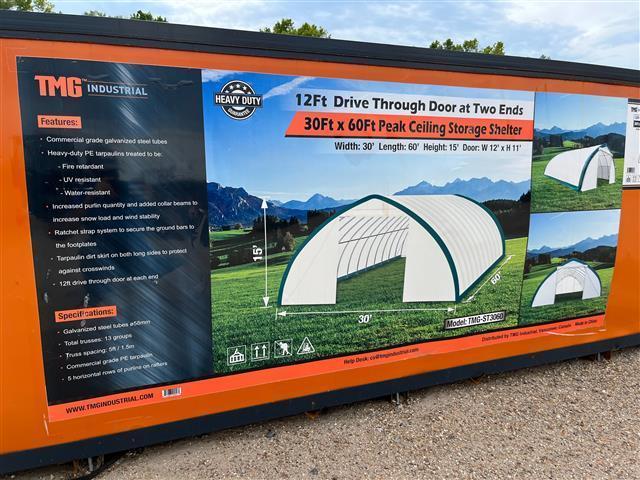 TMG 30FT X 60FT PEAK CEILING STORAGE SHELTER