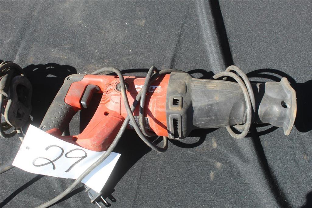 LOT OF 2 HILTI WSR1000 ELECTRIC RECIPROCATING SAWS
