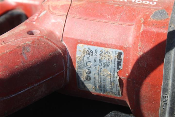 LOT OF 2 HILTI WSR1000 ELECTRIC RECIPROCATING SAWS