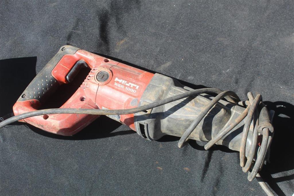 LOT OF 2 HILTI WSR1000 ELECTRIC RECIPROCATING SAWS