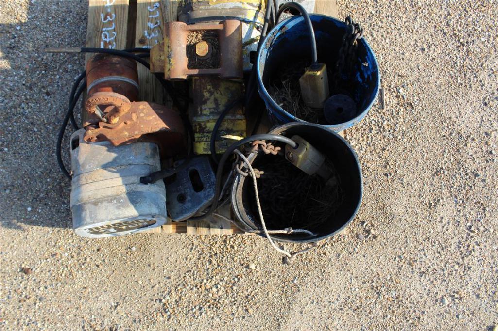 PALLET OF 3 TON CHAIN HOISTS