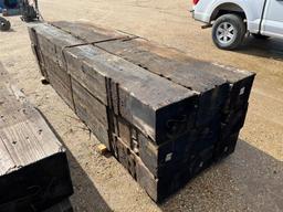 LOT OF 9 TREATED TIMBERS
