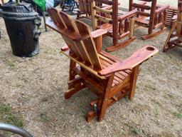 AMISH BUILT RED CEDAR SINGLE GLIDER