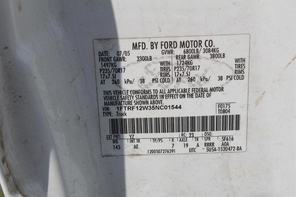 2005 FORD F150