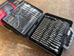 LOT OF 3 BLU MOL 100PIECE 1/4 HEX SHANK DRILL AND DRIVE SETS
